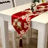 Bordslöpare Pride Rose Luxury Table Runner Chinese High Quality Silk Embroidery Fabric Runner Dinner Table Cover Wedding Tabler Runner 230408