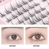 False Eyelashes 1box/120 Clusters C-type Natural Thick Individual Cluster Eyelash 3D Fluffy Segmented Bundles