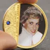 Arts and Crafts British Princess Small Gift Metal Emblem Playing Lucky Gold Coin