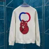 23ss Trendy High Street Cotton Polar style Hip Hop casual sports cardigan students can wear loose breathable letter pattern men and women y2k5