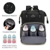 Diaper Bags Foldable Baby Crib with Changing Pad Diaper Bag Backpack USB Interface Babies Bags Station 231108