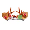 Acessórios de cabelo Crianças Ano Natal Pin Crianças Barrettes Bow Deer Papai Noel Headwear Meninas