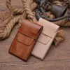 Caixas de relógio portátil saco de alta qualidade couro genuíno poeira proteger proteção retro jóias bolsa viagem
