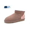 Designer Women Snow Boots Mini Platform Boot Tazz Tasman tofflor Mense Womens Classic Slip-on Suede Winter Keep Warm Booties päls Sheep Skin Shoes Ankel Bootes