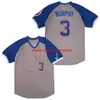 Baseball Jerseys Mens Vintage Dale Murphy # 3 1974 Retro Stitched Jersey Blue Red Mesh Shirts