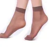 Женские носки, 20 пар, летние прозрачные шелковые носки с кристаллами, сексуальные черные эластичные шелковистые короткие носки до щиколотки для девочек