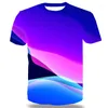 Мужские футболки Uney Men Water Texture рубашка Us Size Tops Tees 3D Pattern Unisex Plus Light Lines