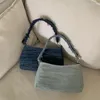 Evening Bags Denim Casual Handbags Unique Tassel Handle Elegant Crossbody Girls Chain Underarm Bag Commuter Clutch Purse