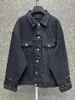 Men's Jackets VERSION Winter 23 Collection Deconstructed Jacket In Dark Blue Unisex Oversize Vintage Denim Men Women