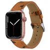 Luxury Apple Watch Band 38 40 41 42 44 45 49 MM Flower Leather Watchs Art -armband för IWATCH 8 7 6 5 4 SE Ultra 2 Designer Fashion Märke armband Watchband Oneth