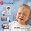 VB603 Video Monitor de bebé 2,4G madre niños Audio bidireccional visión nocturna cámaras de videovigilancia con pantalla de visualización de temperatura