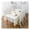 Nappe Nappe Rectangulaire Mariage Anniversaire Imperméable Toile Cirée Cuisine Salle À Manger De Luxe Café Traiteur Pique-Nique Ronde Résistant Aux Taches