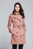 Hot Classic Fashion England Style Trench Coat Women Quality JANDAY LING DOUBLE RESIDED SCEYMEN