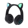 Cute Cat Ear Wireless Earphones B39 Bluetooth Headphones BT 5.0 Headsets Stereo Music Gaming Wired earbud Speaker Headphone 6KF8X