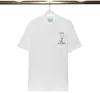 Camiseta clássica de designer branco de verão Casablanca Rabbit Men Women Tshirt Tee Mens Roupos