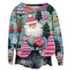 Erkek Hoodies Sweatshirts Christma's Tshirts Noel Elk Grafik Giyim On Kazak Büyük Boy Longleeved Üstler Sonbahar Giyim 231108