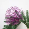 Plastic Simulation Peacock Coral Branch Simulation Gold Powder Fake Coral Christmas Decoration Branch Home DIY Art Decoration