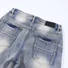 Calças de jeans masculinas 2023 calças de grife rasgou calças de jeans de jeans altas calças bordadas calças de moda de moda com zíper mais vendidas