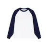 Men's T Shirts Knitwear Autumn Winter Color Shoulder Round Neck Long Sleeve T-Shirt 245G Double Cotton Retro Women's Custom LOGO