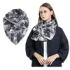 Schals Schal Frauen Luxus Mode Winter Druck Knopf Weiche Wrap Lässige Warme Tücher Bib Vielseitig Kaltbeständig Echarpe