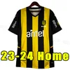 23 24 Penarol RODRIGUEZ Kids Kit Futebol Jerseys MENDEZ SARAVIA RAK MILANS Home Amarelo Preto Criança Terno Camisa de Futebol Uniformes de Manga Curta 2023 2024