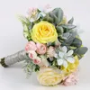 Bruiloft Bloemen Kunstzijde Rose Bouqets Voor Bruidsmeisjes Kerk Home Decor Florals Ramo De Novia Para Bodas