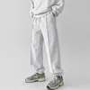 Calças masculinas esportes masculino meados de cintura cordão treinamento jogger casual sólido bolso homens solto sweatpants 2023 streetwear legging roupas