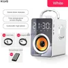 Computer Speakers Remote Control Karaoke Bluetooth Speaker With Microphone Bluetooth 5.0Mirror Screen Intelligent Subwoofer Led Display Clock YQ231103