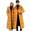 Parkas femininas para baixo 2022 novo inverno grosso homens mulheres jaqueta moda com capuz x-long quente pato para baixo casaco de alta qualidade roupas de marca plus size 5xl zln231109