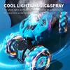 Electric/RC Car RC Stunt Car Remote Control Car Watch Hand Gestures 4WD 360° Rotating Off-road Climbing Exhaust Blowtorch Music Toy For Children 231108