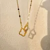 Yxxx Pendant Necklaces Simple Initial Dainty Designer Choker Necklace Gold Sliver Plated Thin Chain Light Weight