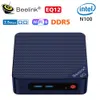 Beelink EQ12 Intel 12th N100 DDR5 Mini PC 8GB 16GB 500GB NVME SSD double Lan Type C ordinateur de jeu VSMini S12 Pro