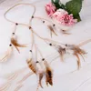 Hair Clips Hand-woven Band Bohemian Gypsy National Style Feather Bands Accessories Headdress