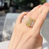 Huge AAAAA Zircon Finger Ring 925 sterling silver Party Wedding band Rings for Women Bridal Engagement Jewelry Birthday Gift