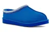 Czysto ręcznie robione na zamówienie buty damskie, modne ciepłe buty śnieżne i kapcie UG Tasman Slipper „Dive Blue” 5950-Dve