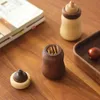 Tandenstokerhouders Babyflesvormige Doos Dispenser Ceative Houten Pothouder Huishoudelijk Handig Cadeau Thuis Gadget D 231108