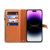 Luxury Crossbody Graffiti Zipper Vogue Phone Case for iPhone 15 14 13 Mini 12 11 Pro Max XR XS Stylish Multi-functional Multiple Card Slots Leather Wallet Bracket Shell