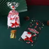 Decorazioni natalizie 50 sacchetti di plastica per caramelle, biscotti, regalo, fiocchi di neve, Babbo Natale, confezione natalizia, bomboniere