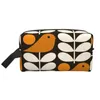 Cosmetic Bags Multistem Birds Black White Orange Toiletry Bag Orla Kiely Scandi Makeup Organizer Ladies Beauty Storage Dopp Kit Box