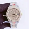lüks erkek saatler moissanite Mosang taş elmas saat hareketi tasarımcı erkekler için saatler TOP montre de luxe Mekanik otomatik kol saati 904L Klasik füzyon