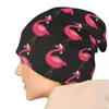 Basker rosa flamingo julstickande hatt strand trucker kvinnliga män