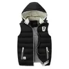 Gilets pour hommes 2024 Casual Outwear Hat détachable gilet extérieur marque hiver vestes sans manches hommes à capuche chaud vers le bas Chalecos 231109