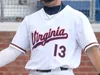 Custom Virginia College Baseball Jersey Kyle Teel Griff O'Ferrall Ethan O'Donnell Ethan Anderson Jake Gelof Henry Godbout Harrison Didawick Casey Saucke Stephan