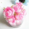 Dekorativa blommor 3cm bröllop Silk Camellia Rose For Hair Garland Scrapbooking Presentlåda Tillbehör Handgjorda Craft Fake