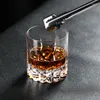 Verres à vin 230ML japonais fait à la main en verre de cristal sculpté whisky léger luxe rétro étranger