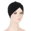 India Plain Headwrap Women Muslim Hijab Inner Caps Islam Knotted Hat Chemo Beanies Hair Accessories Bandana Headband