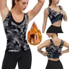 Camiseta de Sauna moldeadora de calor para mujer, chaleco para el sudor para pérdida de peso, moldeador corporal adelgazante, entrenamiento, entrenador de cintura