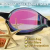 Goggles Soffatando óculos de óculos anti -neblina para homens adultos mulheres com lente espelhada UV Protected 3 tamanhos nas pontes do nariz tiras ajustáveis ​​P230408