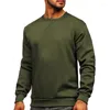 남성용 T 셔츠 2286 미국 스타일의 고품질 겨울 가을 패션 바닥 기본 티셔츠 두꺼운 따뜻한 단색 간단한 느슨한 캐주얼 탑