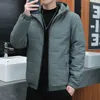 Herren Daunenparkas Winter Herrenjacke mit Kapuze Slim Fit Windjacke für den täglichen Gebrauch Dicke warme Mäntel Koreanische Mode Herren Parka Jacken 231108